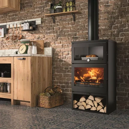Poêle à bois avec four Zamora - 7,1 Kw